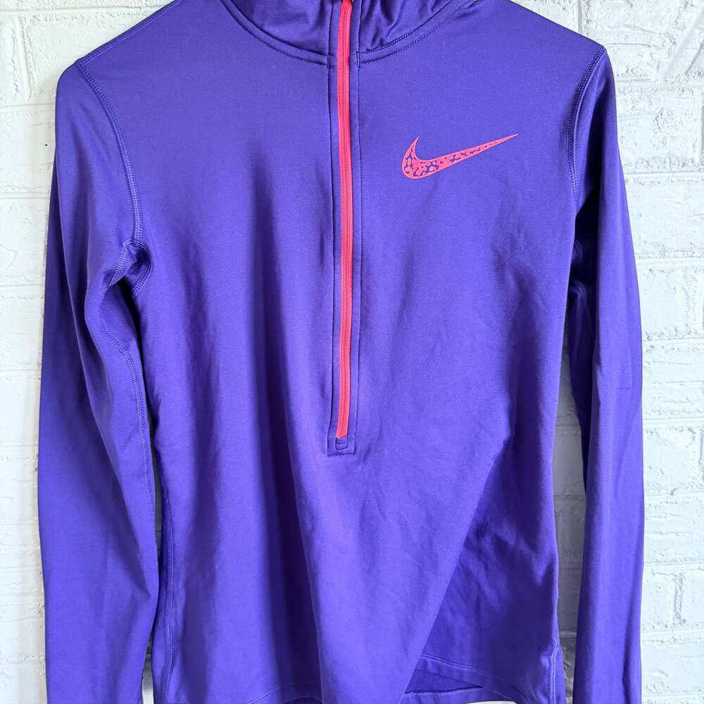 Nike Purple Long Sleeve with Pink Swoosh